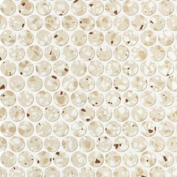 Glim Gemme Beige Round mosaico